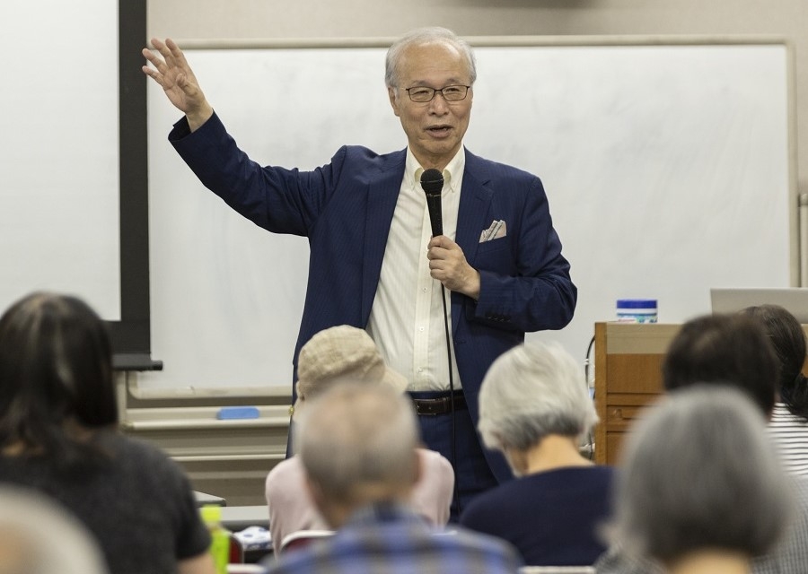食事で目指す、健康長寿の秘訣とは!? 中村丁次会長が、東京・江東区で高齢者を対象に出前授業を実施